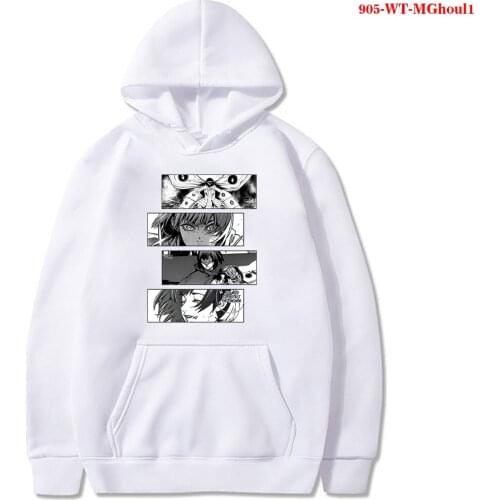 Japan Anime Tokyo Ghoul Kaneki Ken Eyes Print Pullovers Hoodie Men Loose Hip Hop Sweatshirt Punk Streetwear Harajuku Women Hoody