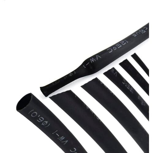 1 Meter/lot 2:1 Connectors Flame Retardant Black Shrink Anticorrosive Waterproof Insulating Sleeve Wrap Wire Connector Repair