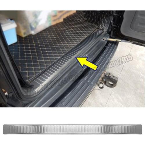 For Toyota Land Cruiser Prado FJ120 2003-2009 1pcs stainless steel Interior Rear Bumper Protector Sill Plate Cover Trim