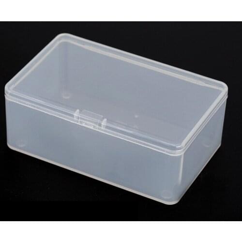 High Quality 1PC Small Clear Plastic Transparent Store With Lid Storage Box Coin Collection Container Case
