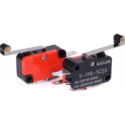 1PCS V-156-1C25 15A The micro switch, Push Button SPDT Momentary Snap Action Limit switch, travel switch