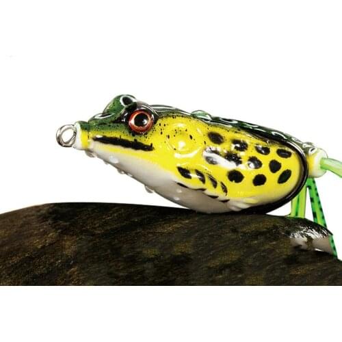 10pcs/lot Biomimetic Frog Fishing Lure Minnows Soft Bait Artifical Fake Bait Mustad Hook Jig Crankbait 3D Eyes Fishing Accessory