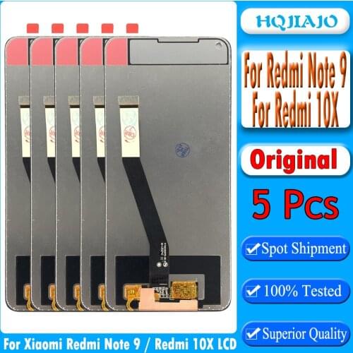 5pcs Original LCD For Xiaomi Redmi Note 9 LCD Display Touch Screen Digitizer Phone Parts For Redmi 10X 4G LCD Screen Touch Parts