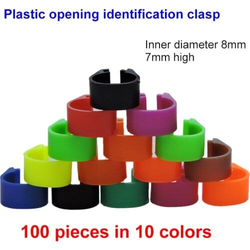 8mm Chicken Hen Pigeon Leg Poultry Dove Bird Chicks Duck Parrot Clip Rings Band Foot Ring Pigeon Supplies Bird Appliances 100pcs