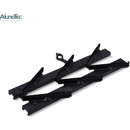 Aluno SF-200 6 Inch Black 3 pairs 15 blades 2125mm and 3 pairs 6 Blades 865mm aluminium louver frame to Mr. Zhang