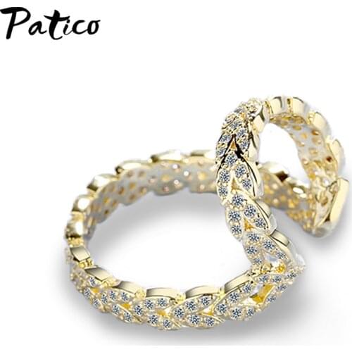 Authentic 925 Sterling Silver Simple Leaf Clips Earring for Women Girls No Need to Pierce Ear Fine Jewelry Gift Bijoux