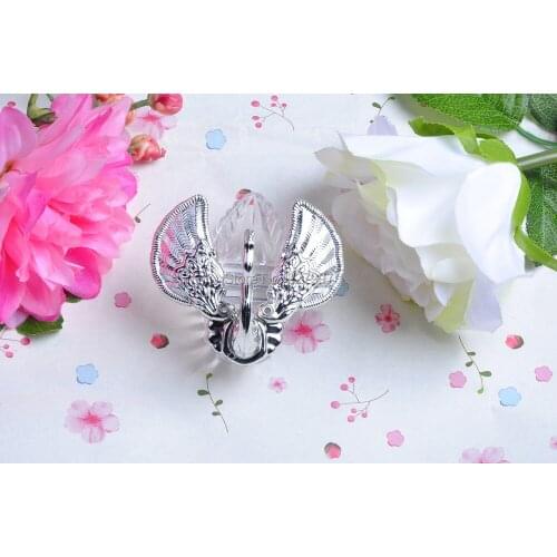 Wedding favor 200sets/lot Swan wedding candy boxes Sillver & Gold swan gift box with Full accessory