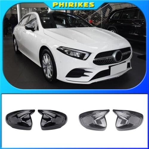 Car Styling Rearview Mirror Cover For Mercedes Benz A Class W177 2018 A180 A200 Modified Mirror Cover Protective Decoration
