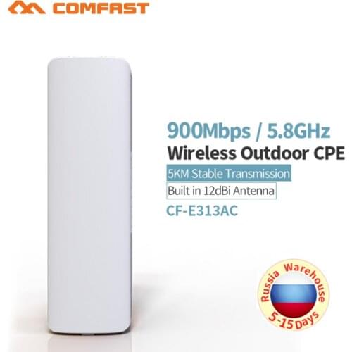 COMFAST CF-E313AC 5KM Long Range WIFI 5.8Ghz 900Mbps Outdoor Mini Wireless AP Bridge WIFI CPE 12dBi WI-FI Antenna Nanostation