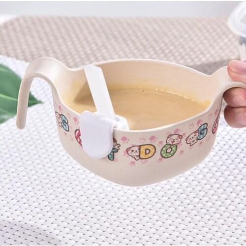 Baby Learning Dishes With Suction Cup Kids Safety Dinnerware Set Assists Bowl Temperature Sensing Spoon Fork Tableware