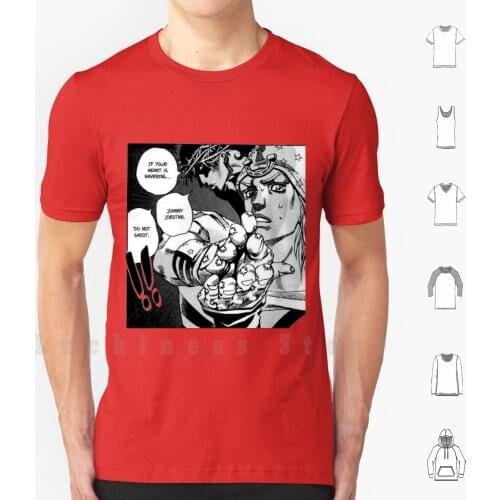 Johnny Joestar T Shirt DIY Cotton Big Size S-6xl Jesus Jojos Bizarre Adventure Johnny Joestar Johny Joestar