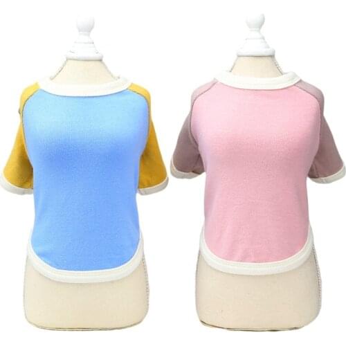 Cute Doggie Puppy Cat Small Dog T-shirt Spring Summer Dog Clothes Tee Shirt Apparel Yorkshire Pomeranian maltese Poodle Clothing