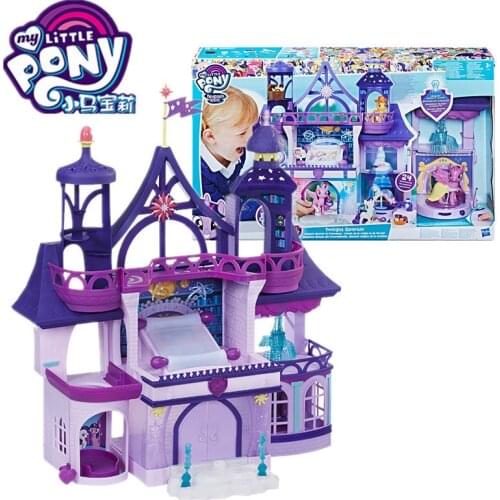 Hasbro My Little Pony Ziyue friendship rainbow pony Magic Castle Collection Limited Edition Girl play house Toys birthday Gift