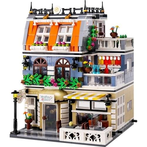 Collectors Edition Urban Street View Architecture Series Garden Hotel Building Blocks Kit Bricks Classic Sets Model Kids Toys