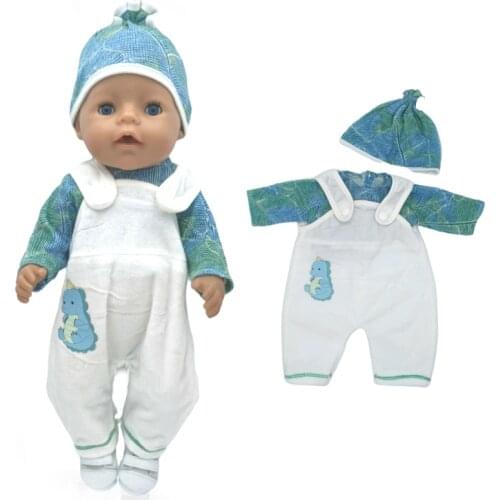 Doll Clothes Pants Flamingo Romper Clothes for Baby Doll Wear Sets for 18" New Born Baby Doll Accessories Toys Wear