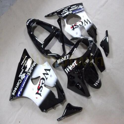 Motorcycle fairing for ZX6R 636 1998 1999 ZX-6R ABS Free Bolts+ white body coverM2