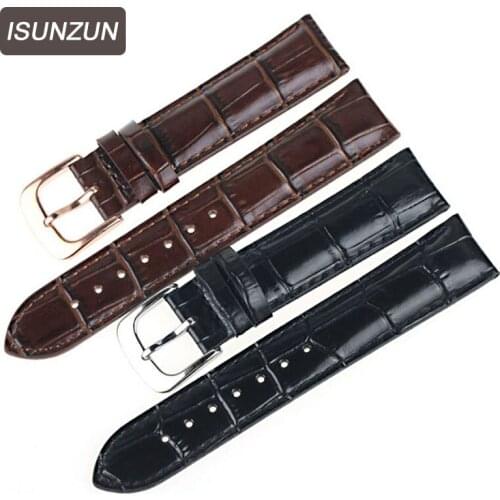 ISUNZUN Watch Bands For Tissot Men And Women Genuine Leather Watch StrapT085 T085407/410 Leather Watch Strap Watchbands