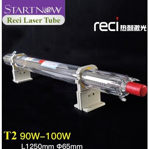 New T2 Reci 90W CO2 Laser Tube 80W 100W Dia 65 Wooden Box Packing For CO2 Laser Cutting Machine Lamp Engraving Equipment Pipe