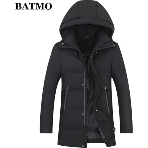 BATMO new arrival winter high quality 80% white duck hooded jackets men,mens winter coat,plus-size M-6XL 8250
