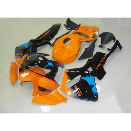 Orange black Fairing kit for CBR600RR 05 06 CBR600 CBR 600 RR F5 2005 2006 CBR 600RR Motorocycle Fairings set+gifts ZB25
