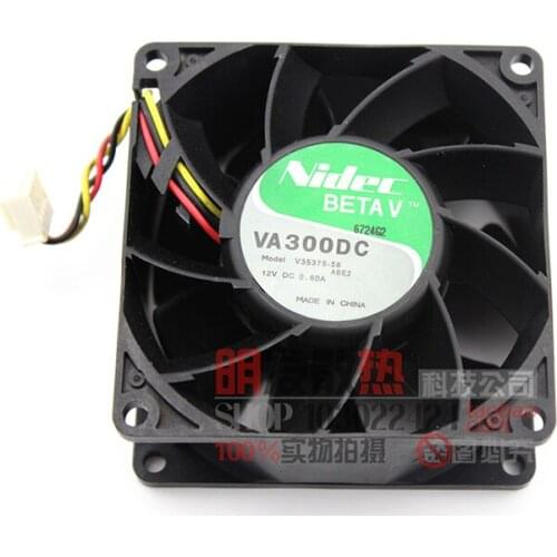 Original VA300DC V35375-58 12V 0.60A 8038 8CM Gale Volume Violent Chassis Server Fan