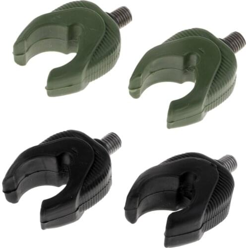2pcs Rod Butt Rest for Carp Coarse Fishing Pod Fishing Tackle Green Black