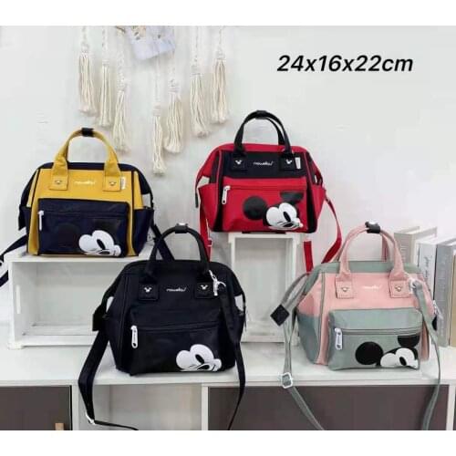 Disney Mickey mouse Backpack 2021 New Backpack Multifunctional Mickey Student Schoolbag Girl Boy Handbag Mommy Bag