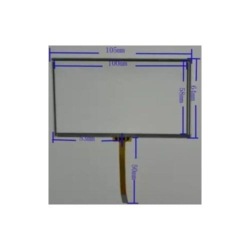 New 4.3 inch 105*65 mm GPS vehicle-mounted navigation MP3MP4 resistive handwritten touch screen