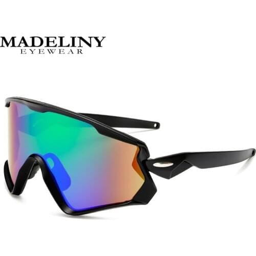 MADELINY Cycling Sunglasses UV400 Sports Cycling Glasses MTB Racing Mens Sunglasses Bicycle Hiking Eyewear Glasses MA439