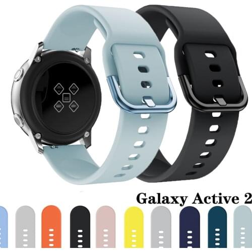 Sport Bracelet Band 20mm for Huawei Watch gt 2 strap For Samsung Galaxy Watch Active 2 Silicone Watch band for Gear active2 40mm