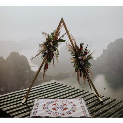 Wedding arch wrought iron triangle arch wedding decoration flower arch wedding backdrop geometric arch party stage decor