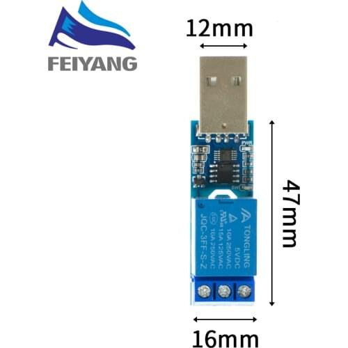 LCUS-1 type 1/2 channel USB Relay Module Electronic Converter PCB USB Intelligent Control Switch