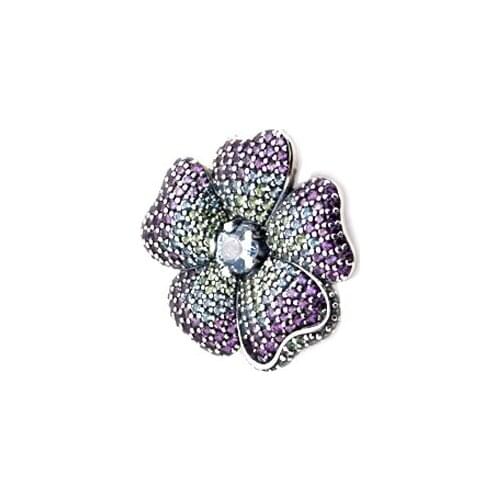 Glorious Bloom Pendants 100% Sterling-Silver-Jewelry Charms Free Shipping