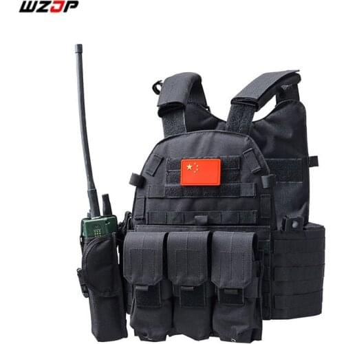 WZJP Mens Outdoor Tactical Military Vest Army Hunting Molle Airsoft Vest Protection Vest