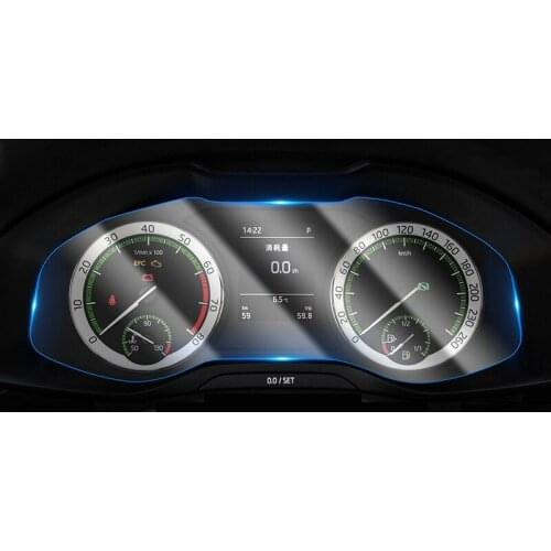 Dashboard Screen Protective Film TPU Transparent Anti-scratch Car Styling Accessories For Skoda Kodiaq Superb Karoq 2018