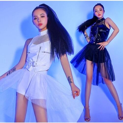 Female Group Sexy Hip-Hop Street Dance Costumes Women Nightclub Bar DJ Stage Costumes Jazz Dance Performance Rave Clothes DN7507