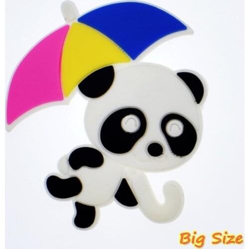 10 pcs Big Size About 4 -7 cm Varied Pandas Lucky Cat Sandal Ornaments For Summer Beach Shoe Accessories