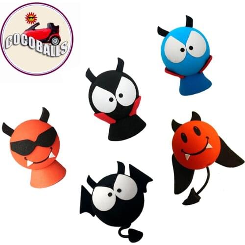 10pcs cocoballs antenna ball mixed devil style cute foam toppers Car Roof Decoration