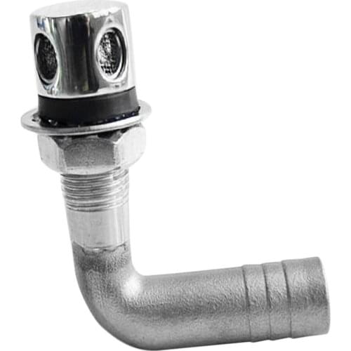 16mm/ 5/8inch 316 Stainless Steel 90 Degree Gas Fuel Tank Vent for Boat/Yacht