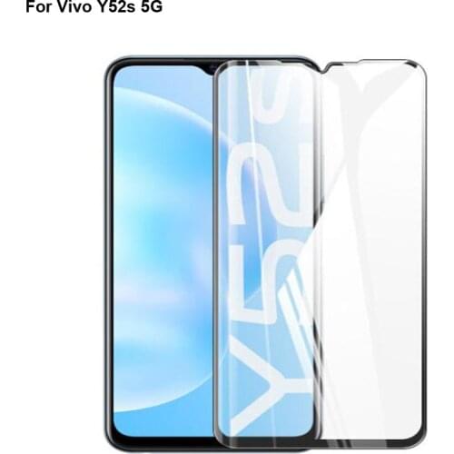 2PCS For Vivo Y52s 5G 3D Tempered Glass Film Screen Protector Protective Full Cover Protection For Vivo Y 52s V2057A 5G