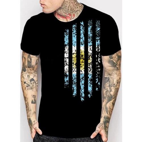 Argentina Flag t Shirts New Summer Fashion Mens Tops fitness short sleeve casuals shirt Asia size S M L XL XXL XXXL