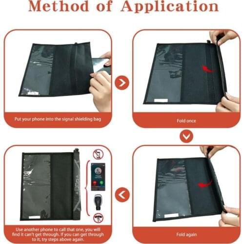 Car Key Fob Cell Phone Antitracking Pouch Faraday Bag RFID Signal Shielding Box Blocker Case Privacy