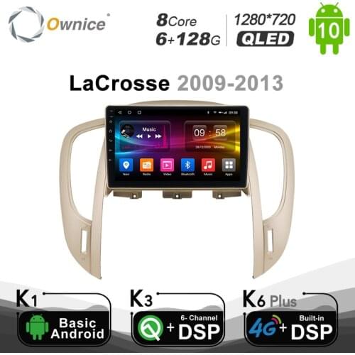 6G+128G 1280*720 Ownice Android 10.0 Car Radio 2din for Buick LaCrosse 2009 - 2013 Car Auto Audio Video System Unit GPS SPDIF