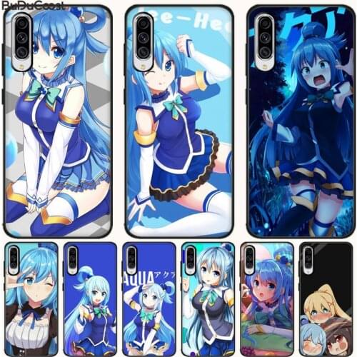 Slok cute Anime Konosuba Aqua Phone Case For Samsung A10 20 30 40 50 70 10S 20S 2 Core C8 A30S A50S A7 8 9