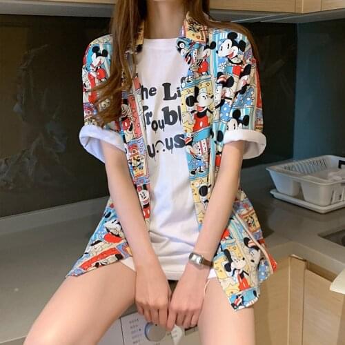 Женские короткие рубашки Disney China At AliExpress