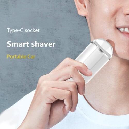 Mini Portable Electric Shaver Washable Beard Trimmer Fast Charging Male Facial Cleaning Tool Business Trip Travel Electric Razor