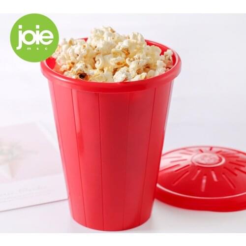 JOIE Popcorn Microwave Silicone High Quality Kitchen Tools DIY Popcorn Maker Bucket Bowl Microwaveable With Lid Heat Resistance