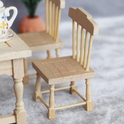Kids Miniature Simulation Chair Furniture Model 1/12 DIY Dollhouse Decoration Toy Chair Model home decor home decoration Chair