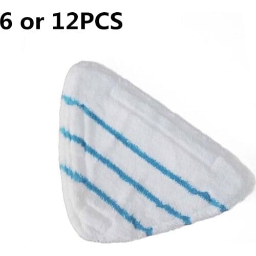 6 or 12PCS 30x20cm Reusable Cloth Washable Microfiber Mopping Pads for CLEANmaxx, H20 Steam Mop