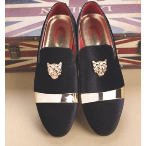 New Arrival Men Dress Shoes Suede Leather Low Heel Slip-on Casual Loafers Male Fashion Classic Business Shoes for Men KN079